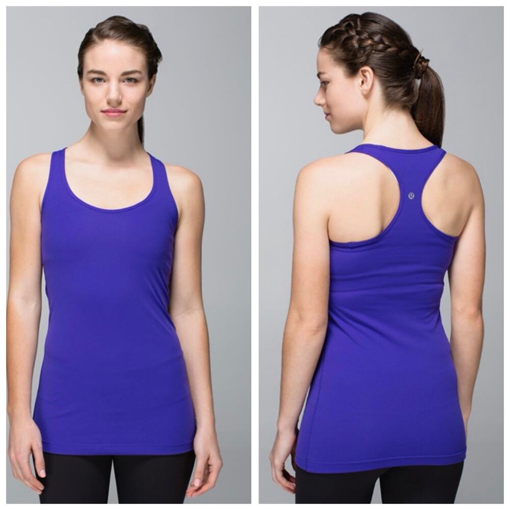 Lululemon Cool Racerback Tank Top Women's Deep Indigo Athletic Yoga Running‎ - 8
